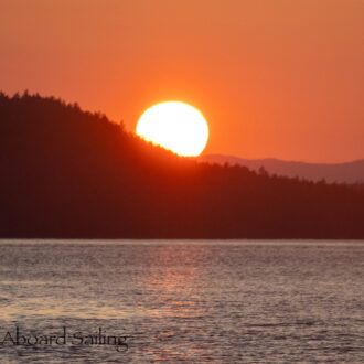 Sunset sail to Fisherman’s Harbor, Lopez Island