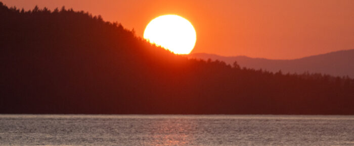 Sunset sail to Fisherman’s Harbor, Lopez Island