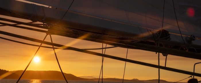 Sunset sail for two