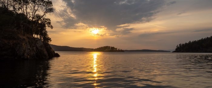Short sunset sail