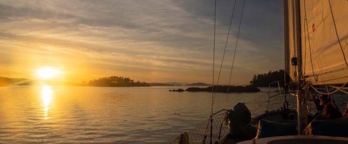 Beautiful sunset sail with BBQ supper