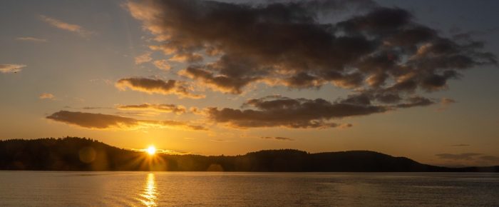 Short sunset sail
