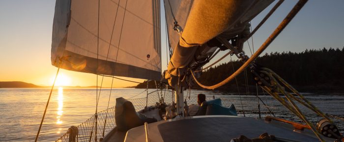 Beautiful sunset sail Beautiful sunset sail