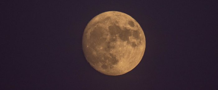 Sunset with full moon rise